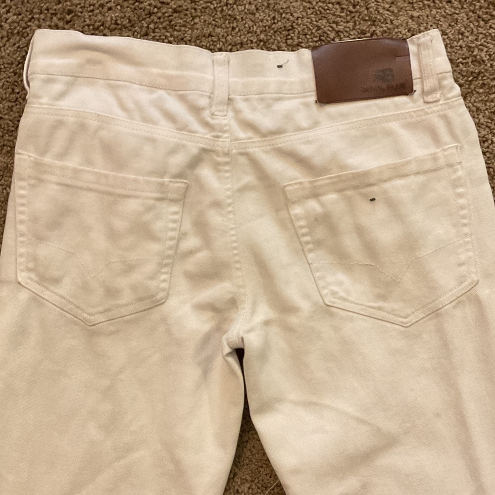 Slim Fit Men’s White Pants - Picture 4 of 11